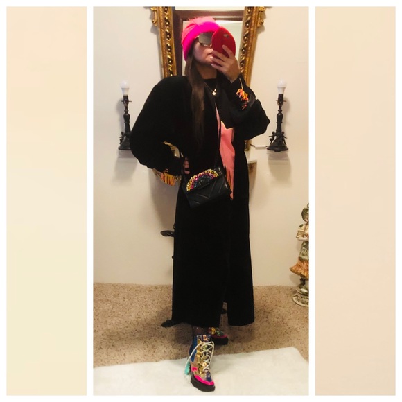 JS Collection Opera Velvet Coat M - Picture 3 of 9